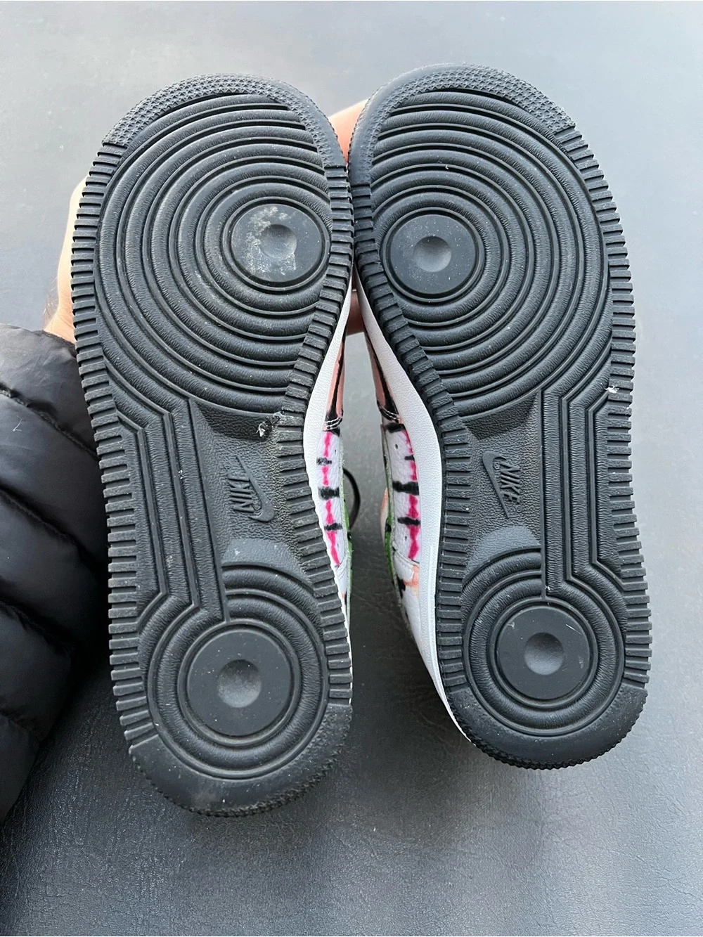 Nike Women’s Low-Top Sneakers in White, Pink, Green & Black